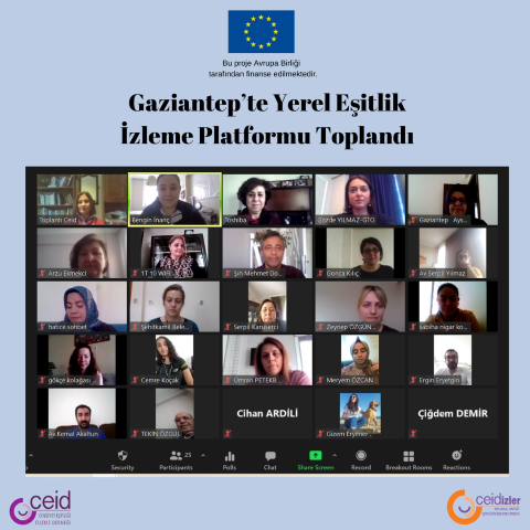 Gaziantep’te Yerel Eşitlik İzleme Platformu Toplandı
