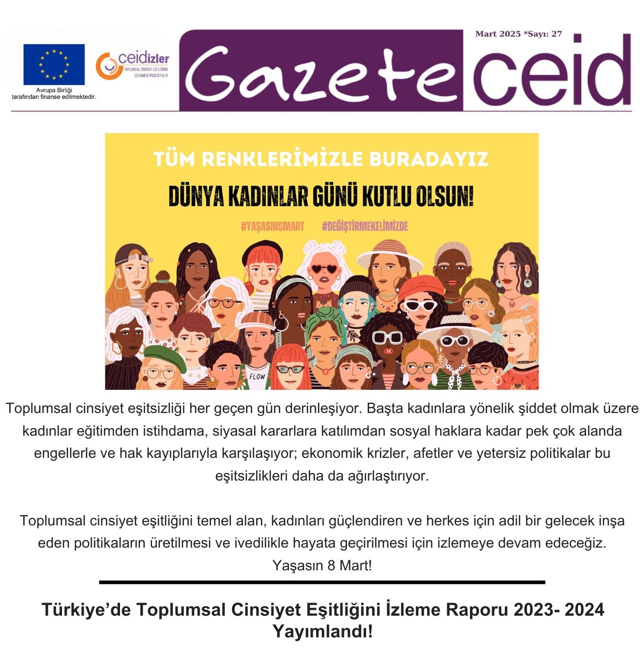 Gazete CEİD 27. Sayı Yayımlandı!