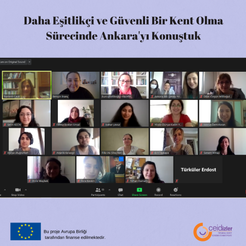 Ankara Yerel Eşitlik İzleme Platformu Daha Eşitlikçi ve Güvenli Bir Kent Olma Sürecinde Ankara'yı Konuştu