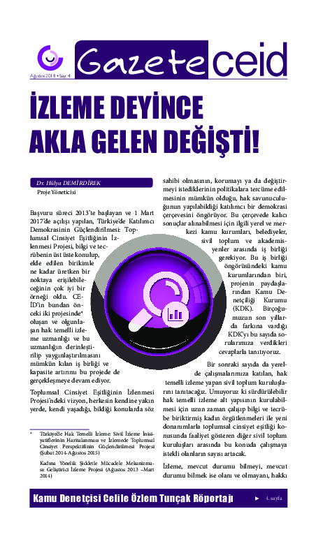 Gazete CEİD 4. Sayı