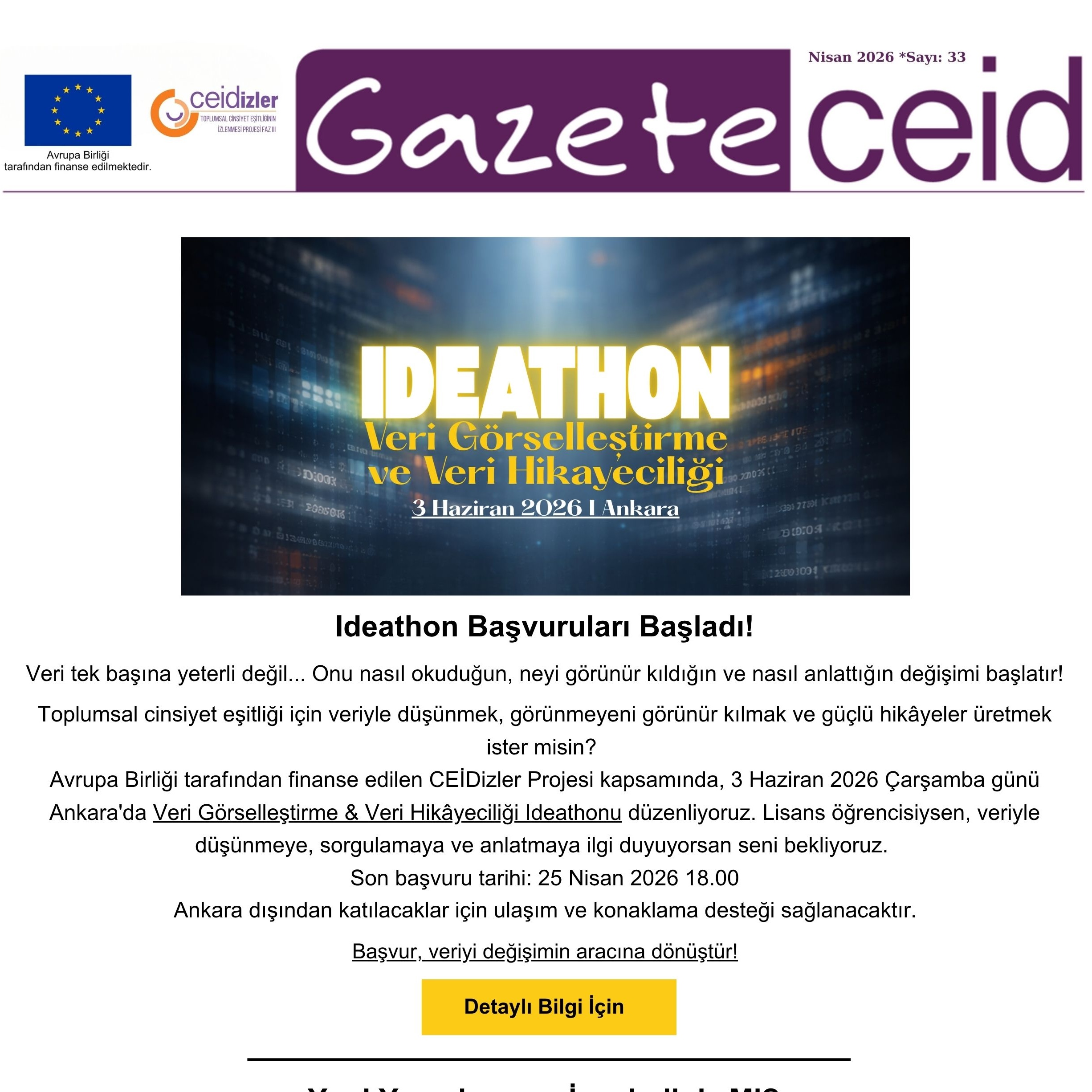 Gazete CEİD 33. Sayı Yayımlandı!
