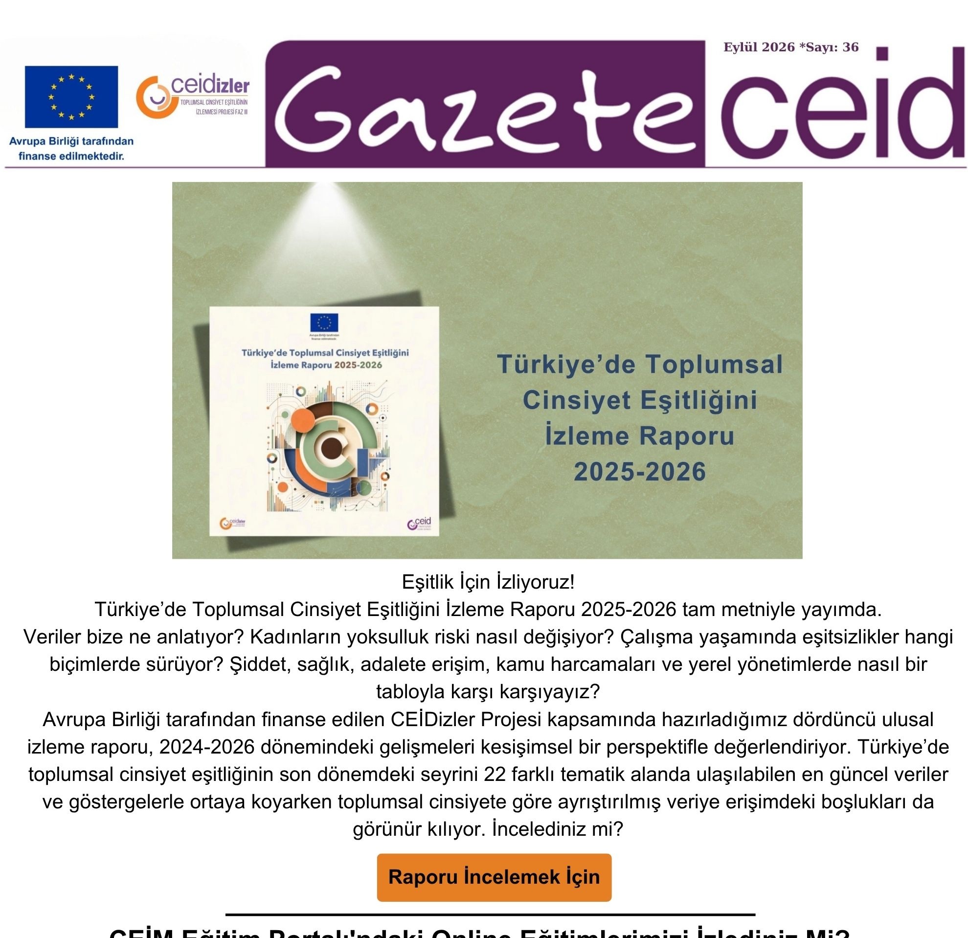 Gazete CEİD 36. Sayı Yayımlandı!