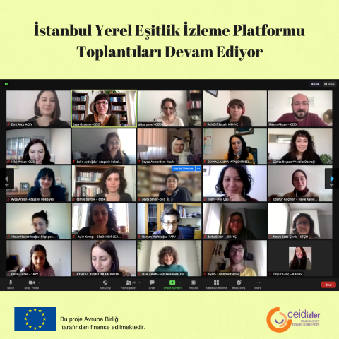 İstanbul Yerel Eşitlik İzleme Platformu Toplantıları Devam Ediyor